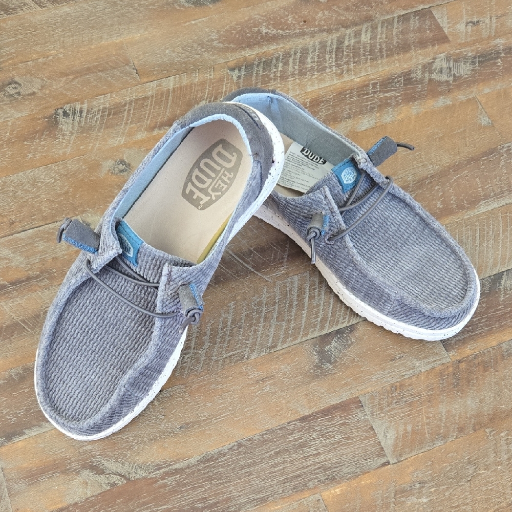 Hey Dude Blue and White Casual Loafers